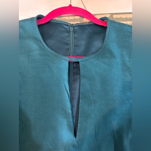 Elie Tahari -14 - Blue - Linen Dress - Picture 7 of 9